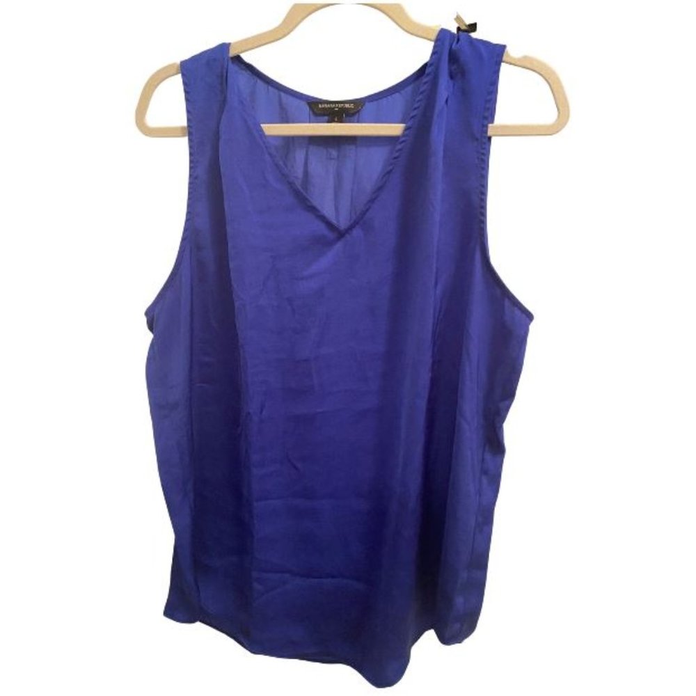 Royal Blue - Jewel Tone - Sleeveless Blouse - Banana Republic